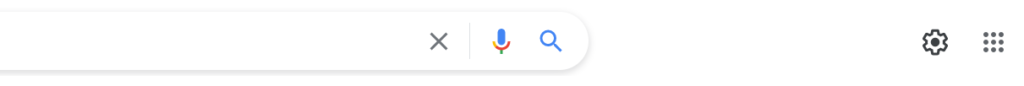 Googleの設定ボタン
